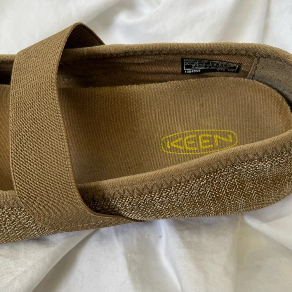 Keen Tan Mary Jane Slip-On Flats, Comfortable, Size 7, Excellent Condition - Picture 3 of 5